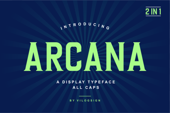Arcana: A Modern Display Font for Bold Branding