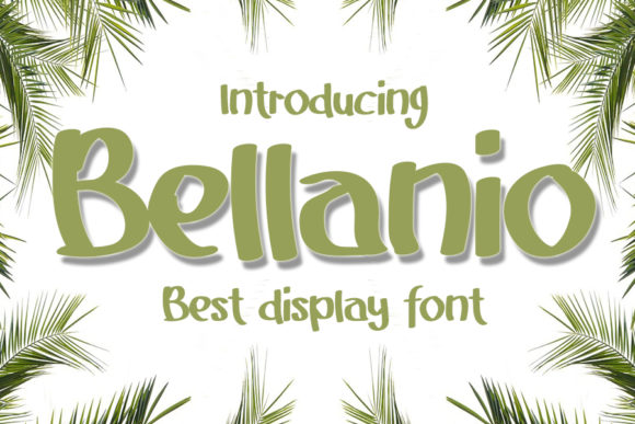Bellanio: A Bold Display Font for Editorial Design