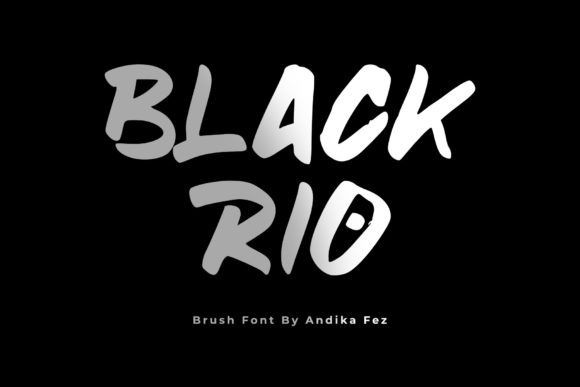 Black Rio: A Bold Display Font for Handmade Creations