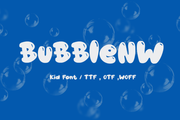 BubbleNW: A Playful Display Font for Digital Creativity