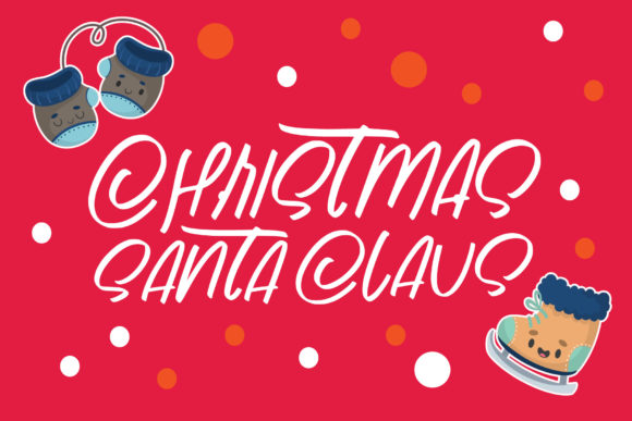 Christmas Santa Claus Font for Holiday Branding