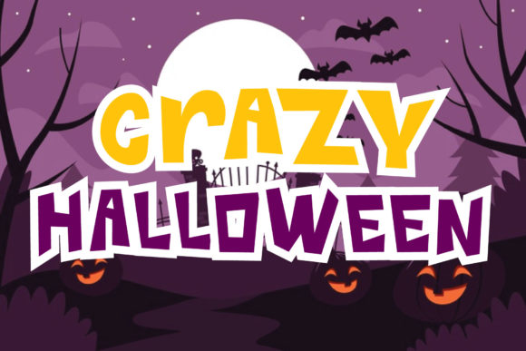 Crazy Halloween: A Versatile Display Font for Digital Design