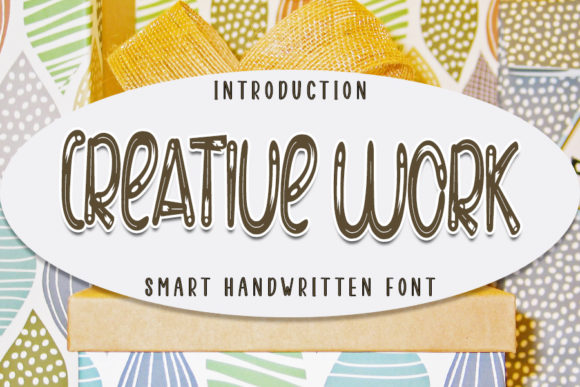 Creative Work Font for Editorial Design