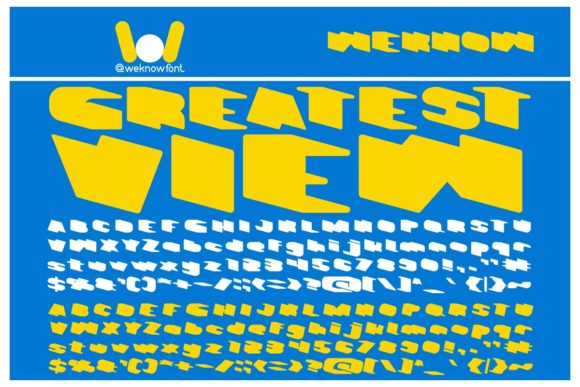 Greatest View Font for Bold Digital Design