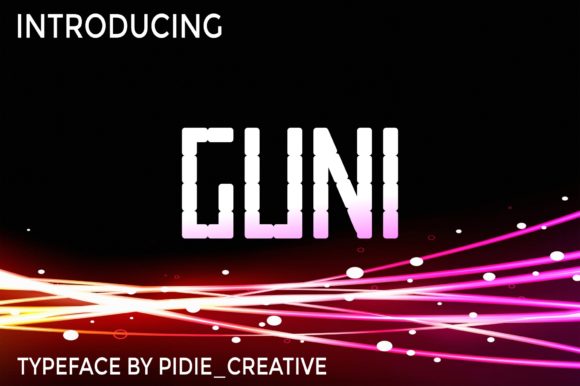 Guni Display Font for Web Design