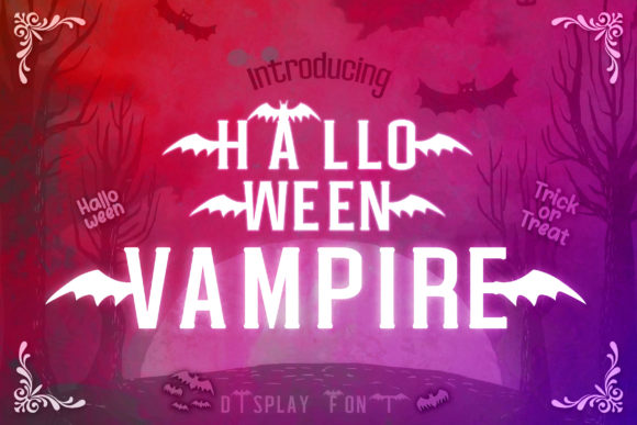 Halloween Vampire Font for Editorial Design