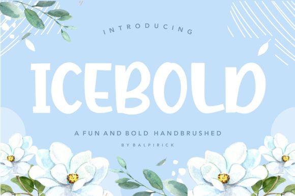 Icebold: A Quirky Display Font for Creative Branding