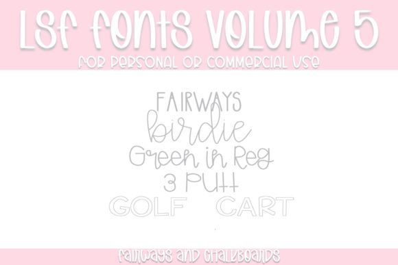 LSF Volume 5: A Font Collection for Creative Makers