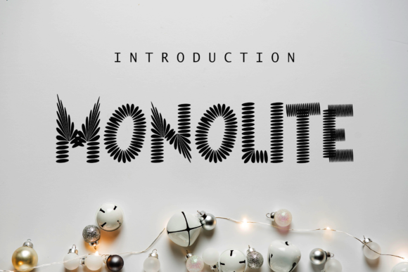 Monolite Font for Handmade and Commercial Design Projects
