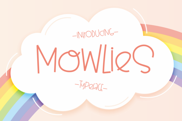 Mowlies: A Whimsical Display Font for Branding Projects