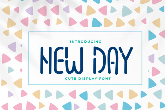 New Day Display Font for Creative Crafters
