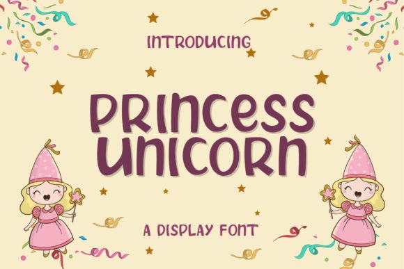 Princess Unicorn Font for Handmade Creations