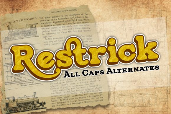Restrick: A Retro Display Font for Bold Web Design