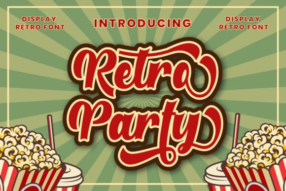 Retro Party Font for Vibrant Branding Projects