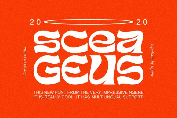 Sceageus: A Unique Display Font for Editorial Design