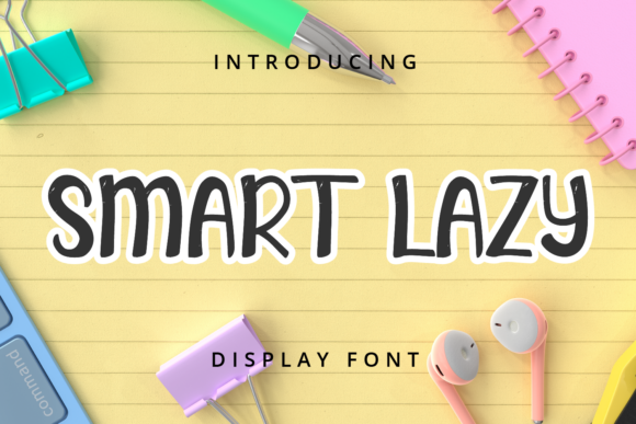 Smart Lazy: A Trendy Display Font for Modern Editorial Design