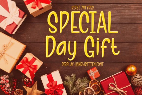 Special Day Gift: A Trendy Display Font for Modern Branding