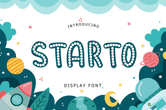 Starto: A Sweet Display Font for Modern Branding