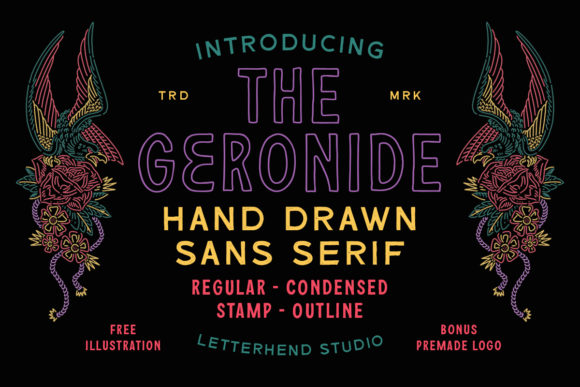 The Geronide: A Vintage-Inspired Font for Handmade Creations