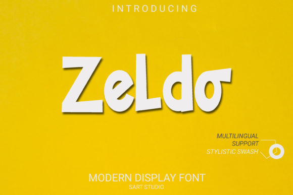 Zeldo – A Trendy Display Font for Digital Creativity