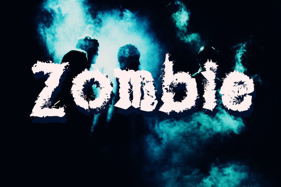 Zombie Font for Halloween Crafting and More